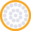 Circles Ring - Orange border